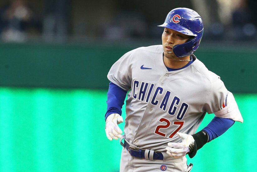  威風堂々の鈴木誠也（ロイター）