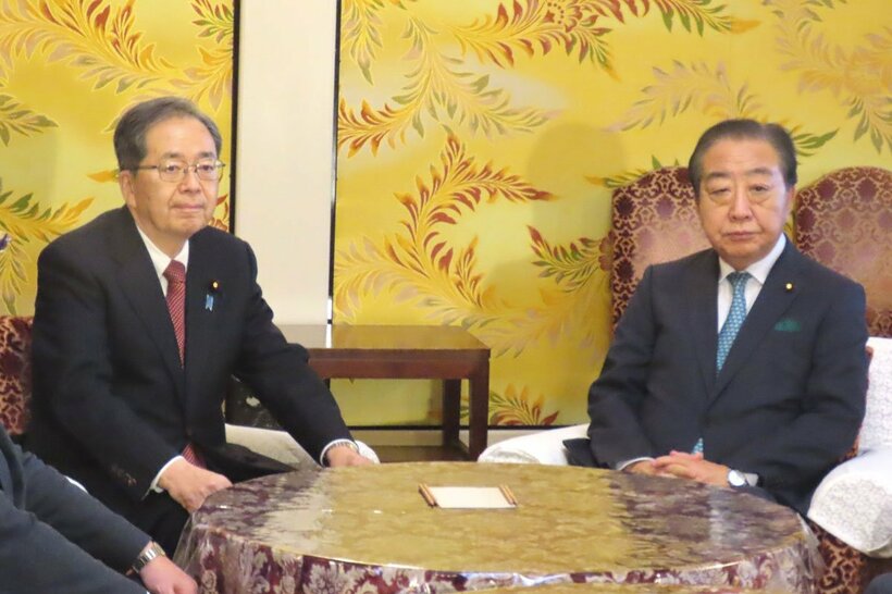 立憲民主党の野田佳彦代表と公明党の斉藤鉄夫代表