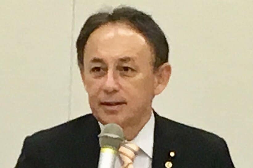 現職で３期目を目指す玉城デニー氏