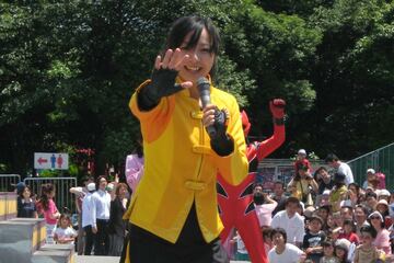 獣拳戦隊ゲキレンジャーのイベントに参加した福井未菜（２００７年）