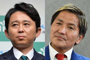 有吉弘行（左）と真栄田賢