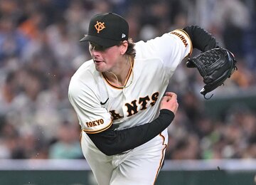 ３回無失点の好投を見せた巨人・ウィットリー