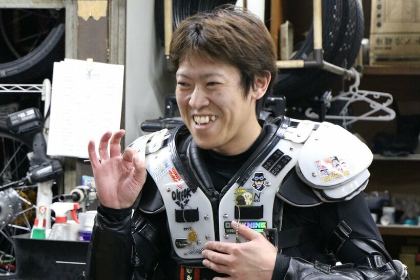 初日から仕上がり完調で、笑顔の中村杏亮