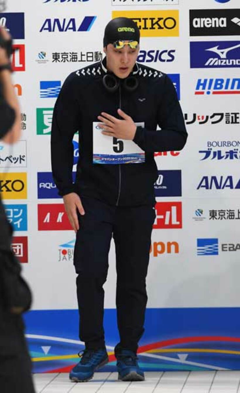  レース前は緊張した様子だった瀬戸