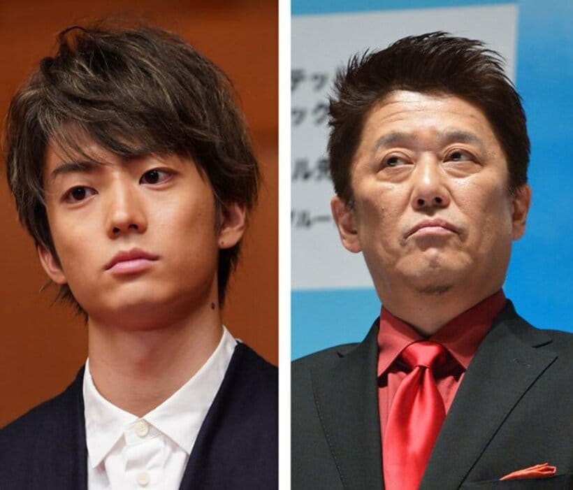  伊藤健太郎容疑者㊧と坂上忍
