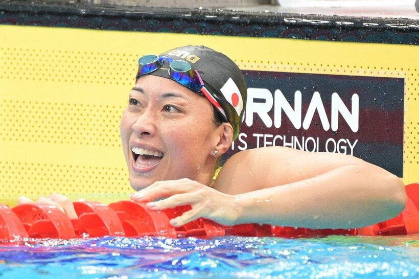２位でゴールした鈴木聡美