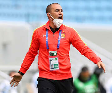  広州FCを率いていたカンナバーロ監督も契約解除した（ロイター）