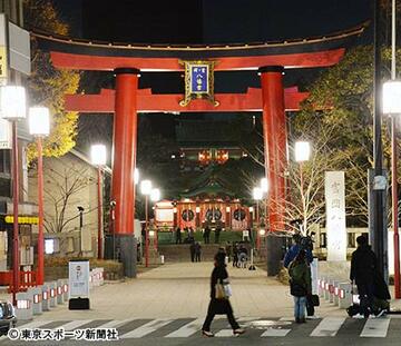  ４人が死傷する惨劇の現場となった富岡八幡宮