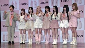 （左から）レインボー・池田、TUZUMI、MOMONA、SUZU、RINON、MIU、AYANE、KEIKO