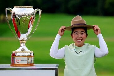 前週の「CPKC女子オープン」で優勝した山下美夢有(ロイター)