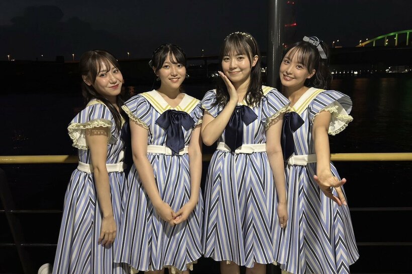 STUのメンバーがファンと一緒に、夜の瀬戸内海を優雅にクルーズ（©STU）