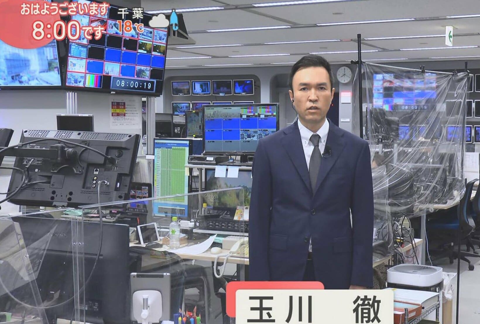 隔離部屋から騒動を謝罪した玉川徹氏（2022年10月19日　テレビ朝日「羽鳥慎一モーニングショー」）