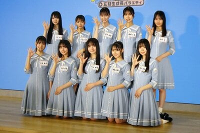 写真：日向坂46・五期生 冠番組会見で大喜利披露 高井俐香が報道陣に