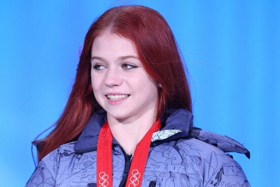 北京五輪時のアレクサンドラ・トルソワ（2022年） 