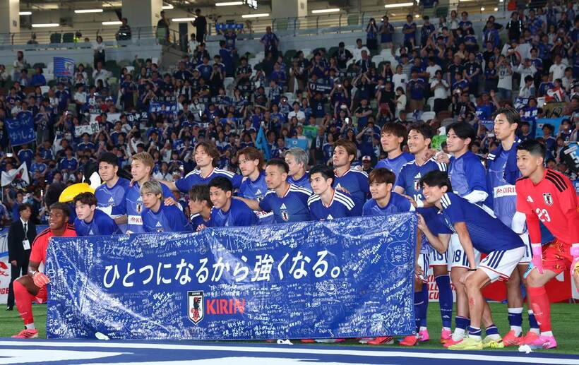 アイスランドと対戦した日本代表の選手たち
