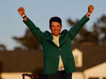  マスターズを制した松山（ロイター）