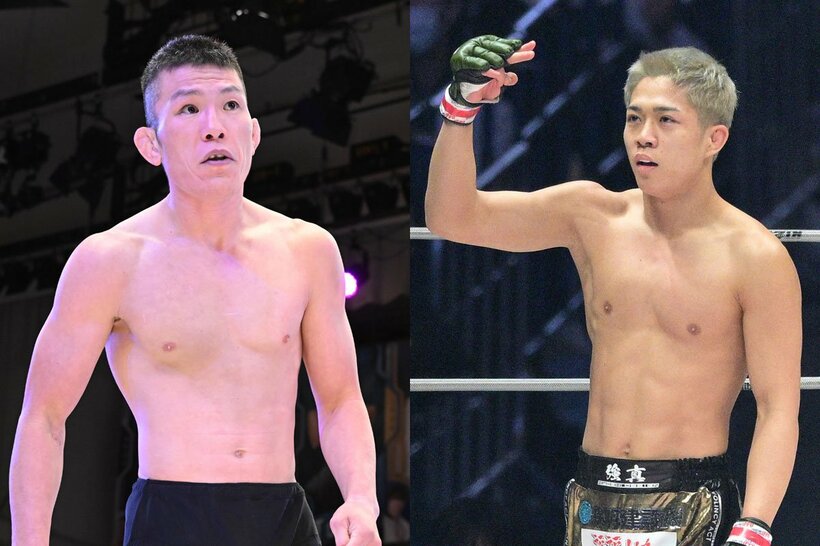 秋元強真(右)の大勝利に一役買った青木真也だが…