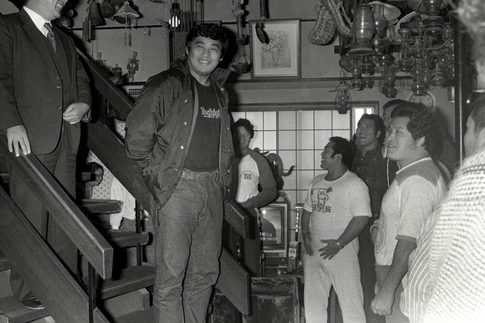 熊本巡業に初参加した谷津嘉章（80年10月）