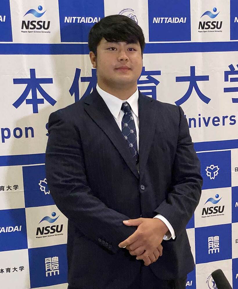  日体大の強化指定選手に認定された花田秀虎（東スポWeb）