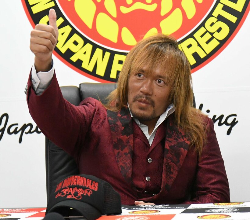  復帰を宣言した内藤（新日本プロレス提供）