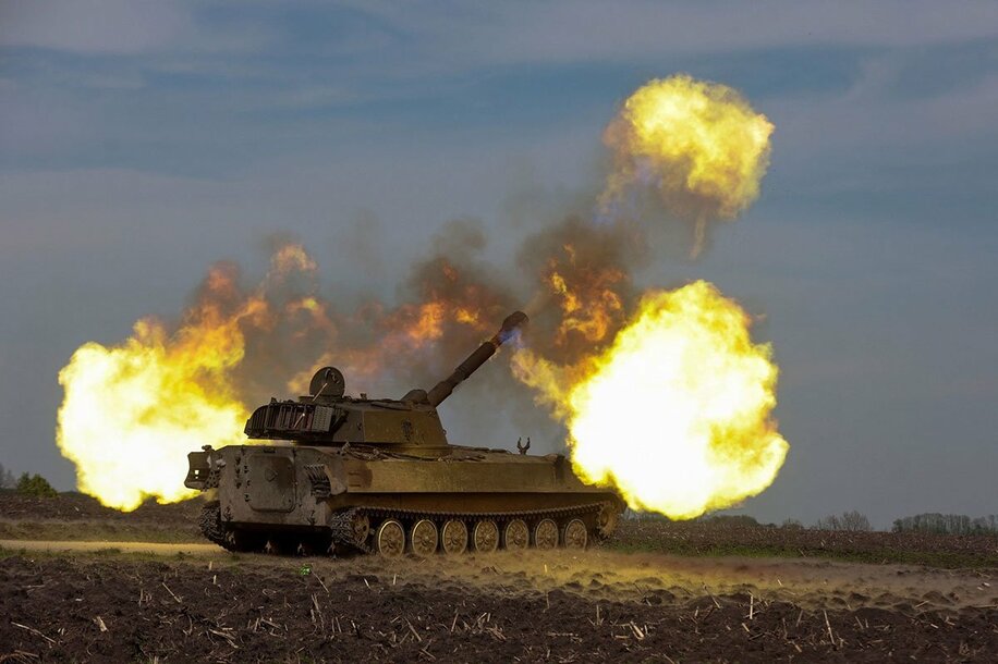  ウクライナ東部の戦況は激しさを増していると(ロイター)