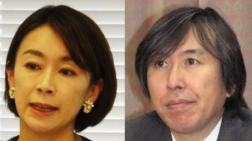  菅野志桜里氏(左)と紀藤正樹弁護士（東スポWeb）