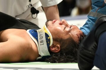 試合後、動けなくなった高梨将弘