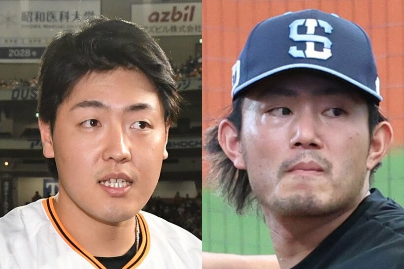 岡本和真（左）と今井達也