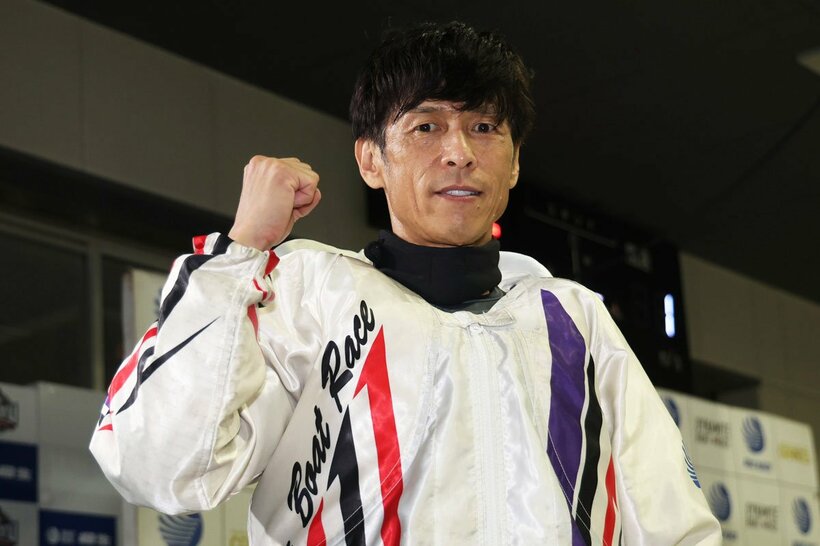 ガッツポーズの池田浩二
