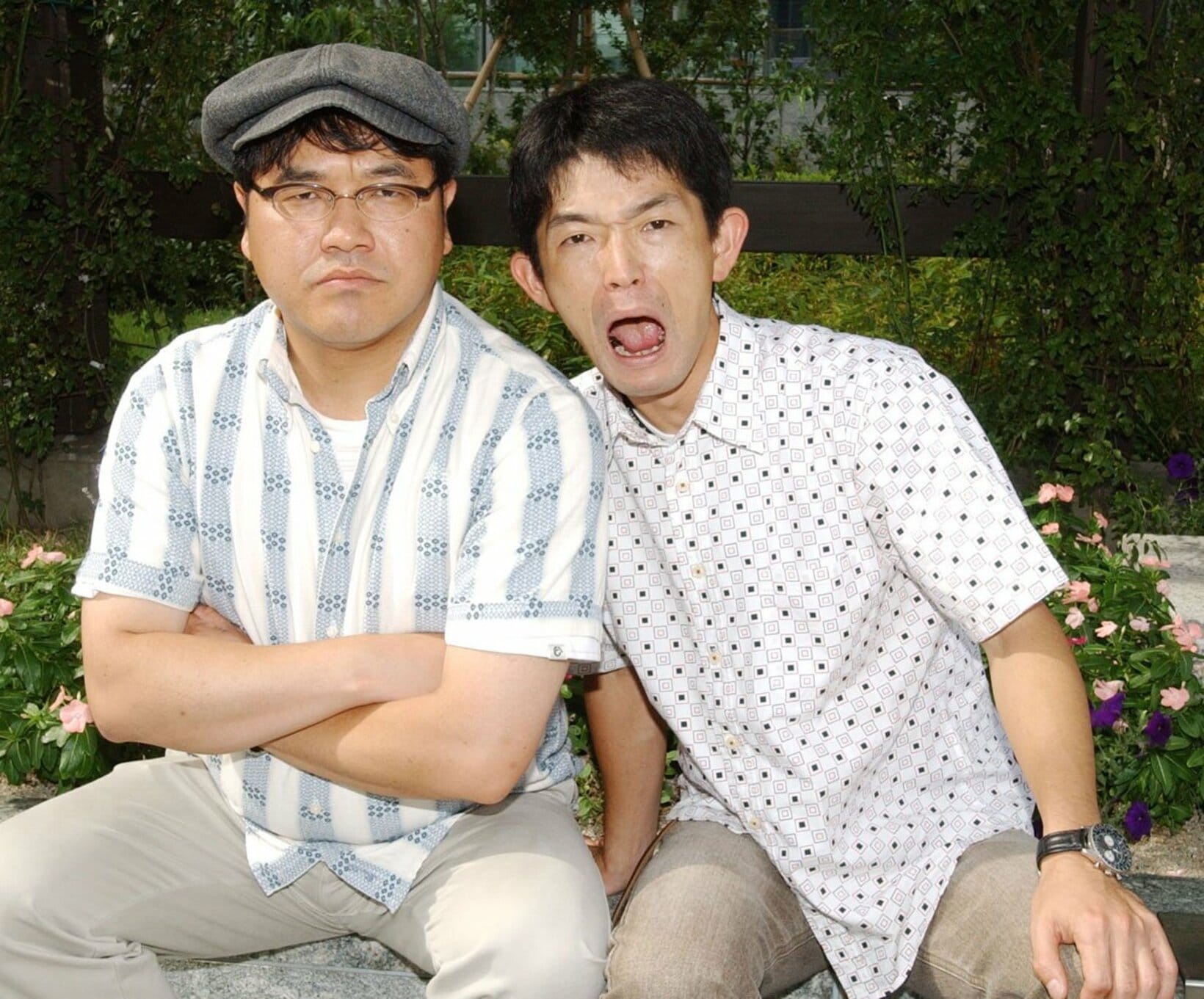 コンビ時代のカンニング（右が中島忠幸さん＝２００４年）