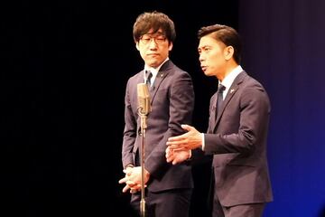 「キュウ」のぴろ（左）と清水誠