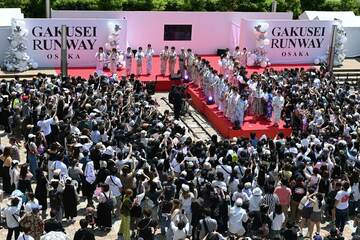 大盛況だった学生ランウェイのステージ