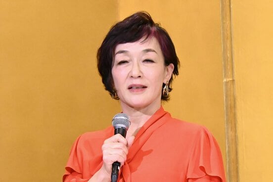 舞台「わが歌ブギウギ」の取材会に出席したキムラ緑子