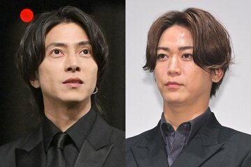 「コンビ復活」が期待される山下智久(左)と亀梨和也