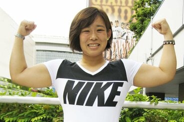 仙女入りを表明した橋本。まだ学生っぽさが残る