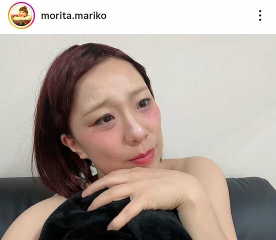 激似？森田まりこの三浦璃来モノマネ（インスタグラムから）