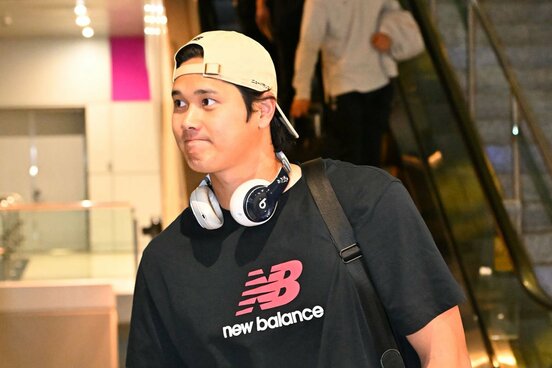 マイアミに到着した大谷翔平