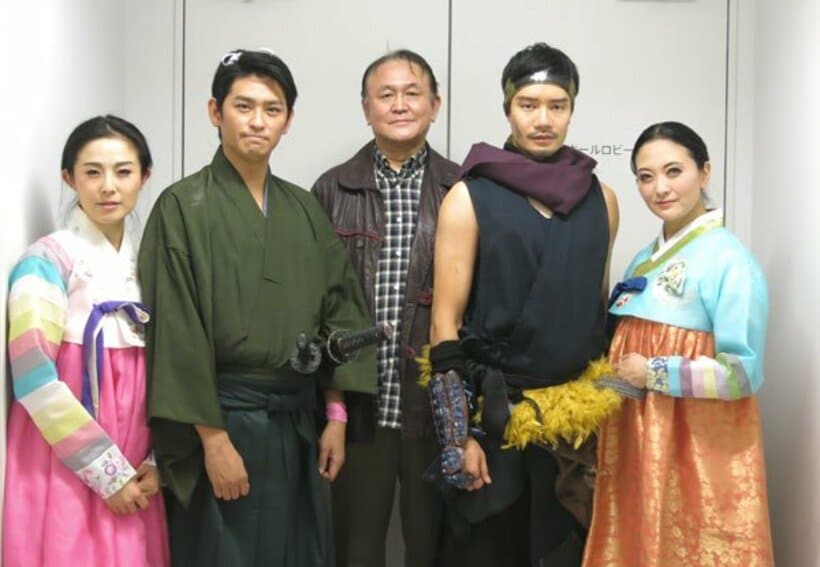  左から白洲慶子、賀集利樹、倉科遼氏、渡辺翔、夕貴まお