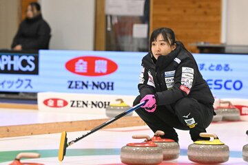 準決勝進出を逃したロコ・ソラーレの藤沢五月（C） JCA IDE