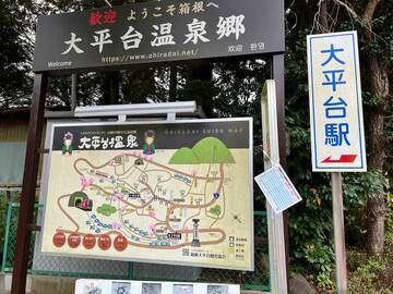 大平台温泉は箱根の中でもちょっと渋めの温泉街です