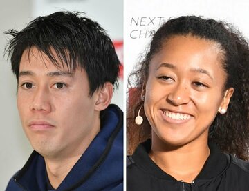  錦織(左)と大坂