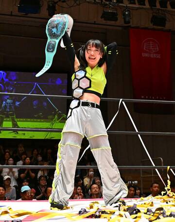 インターナショナル・プリンセス王座を防衛した鈴芽