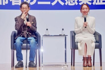 イベントに登壇した加藤茶(左)と加藤綾菜