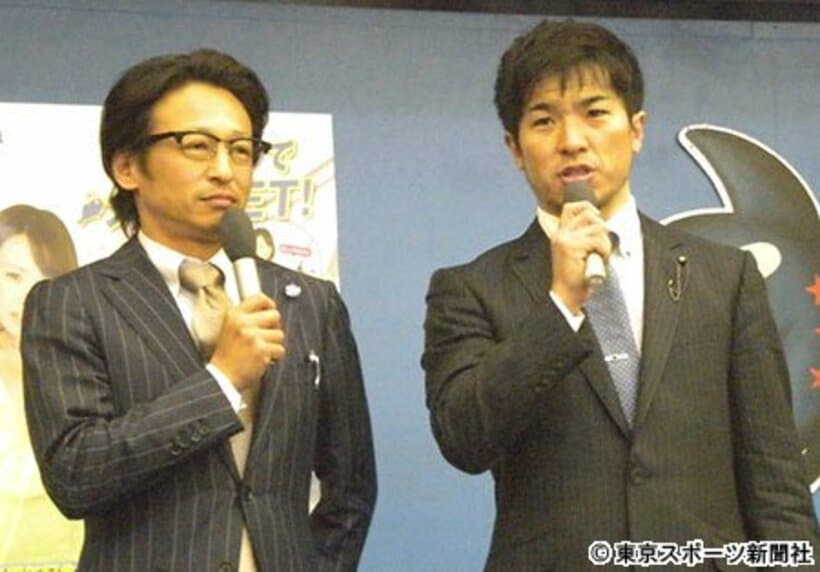 トークショーを行った村上義弘（右）と司会の山口幸二氏