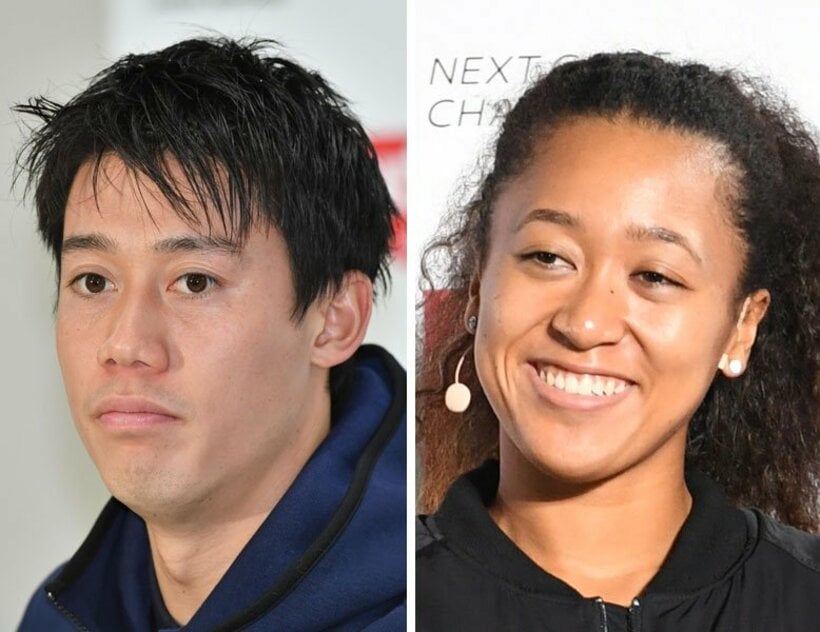  錦織(左)と大坂