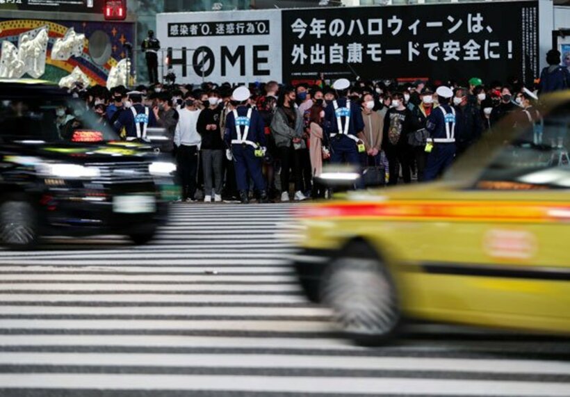  仮装する人が激減した今年の渋谷（ロイター）