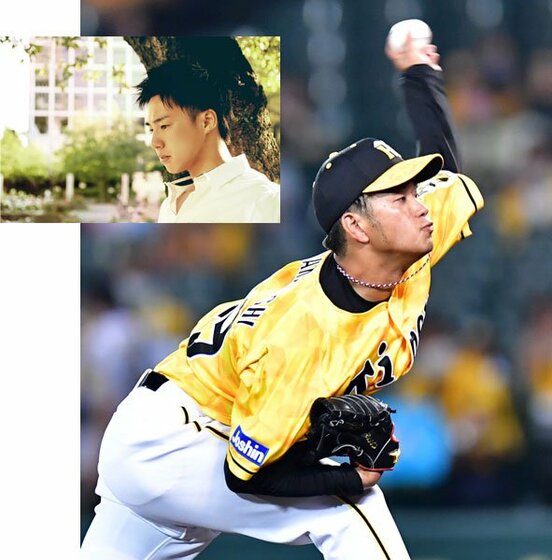 11奪三振で巨人打線を封じた阪神・高橋【左上】小山氏(グッデイ提供)