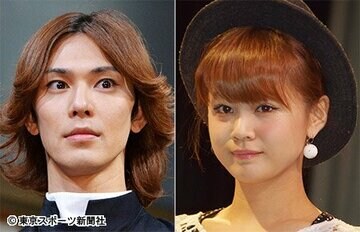 小谷嘉一（左）と新垣里沙
