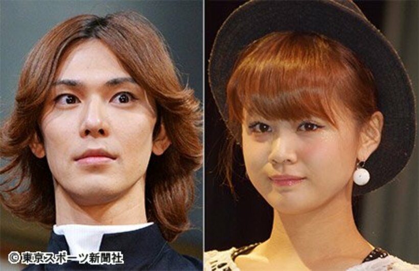 小谷嘉一（左）と新垣里沙