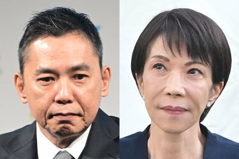 爆笑問題・太田光(左)と高市首相